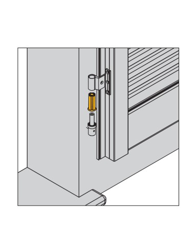 5040 - Douille d'adaptation en nylon noir - sans trou - ø int. 10 mm - H 41,5 mm
