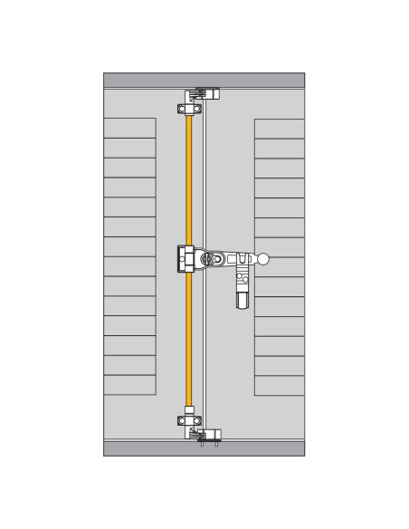 24025 - Asta tonda ø 9 mm nera per spagnoletta lg. 1600 mm