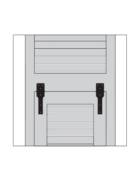 6016R - Hinge for genovese style opening hatches - 7 mm overlap