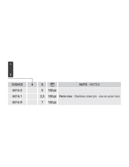6016R - Charnière pour volet articulé à la génoise - Recouvrement 7 mm