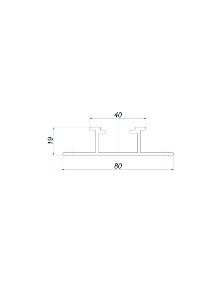 HE-PR101-65 - PV structure profile for trapezoidal sheet metal roof, lg. 6500