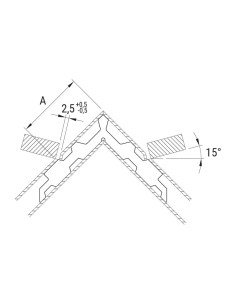 SE1510 - Corner cleat for external chambers (crimping and gluing) 2