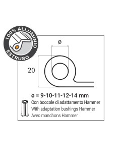 5010 - Reinforcement 270 x 30 mm for adjustable hinge 2