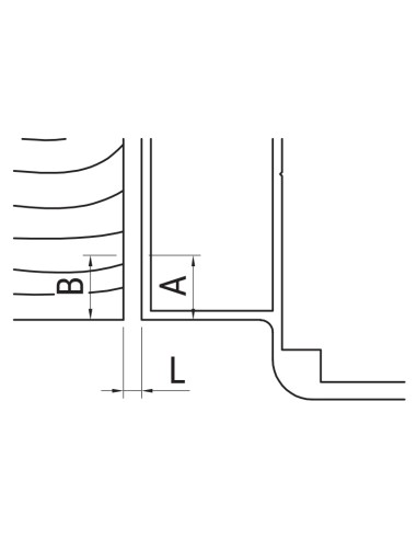 AG-F - Hinge for indoor aluminium/wood doors - 2 holes