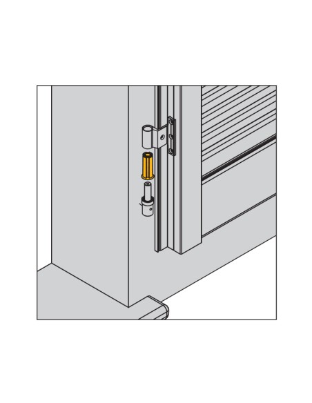 5026 - Douille d'adaptation en nylon noir - ø intérieur 14 mm