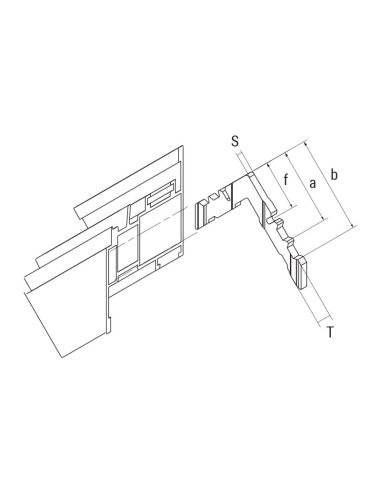 E4.111 - "Multifixing corner cleat ""Extra4"" for external chamber"