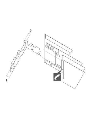 SE1550 - Corner cleat for external chambers (clamping and gluing)