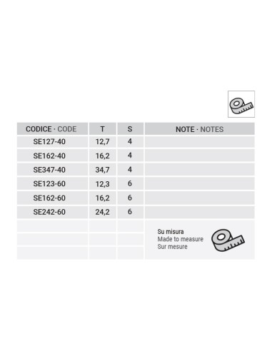 SE242-60 - Équerre pour chambre extérieure, pour agrafage et collage