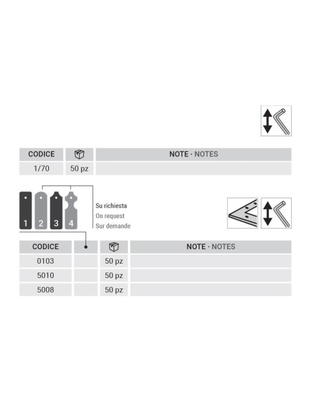 5008 - Angle reinforcement 270 x 160 mm for adjustable hinge