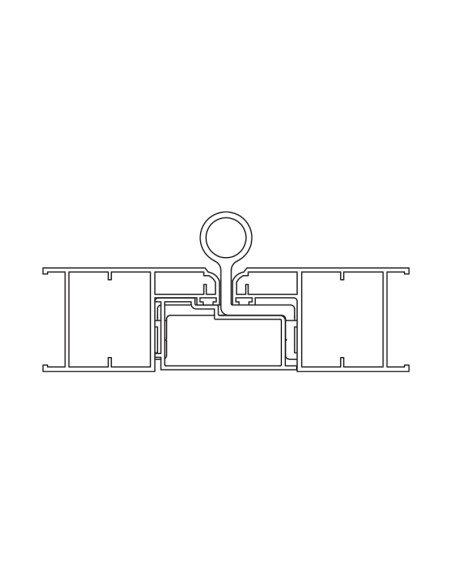 2083DX - Hinge right side for third casement, adjustable - H2S System