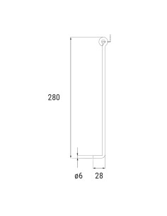 5005 - Shutter rod genovese style in aluminium 2