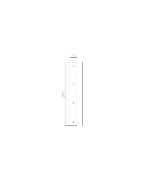 5010 - Reinforcement 270 x 30 mm for adjustable hinge
