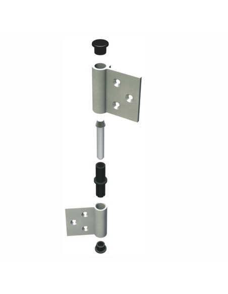 AG - Hinge for indoor aluminium/wood doors - 3+3 holes