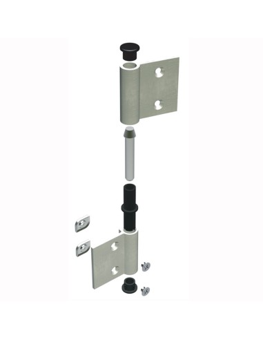 AG-DCA - Hinge for indoor aluminium/wood doors - Frame with groove