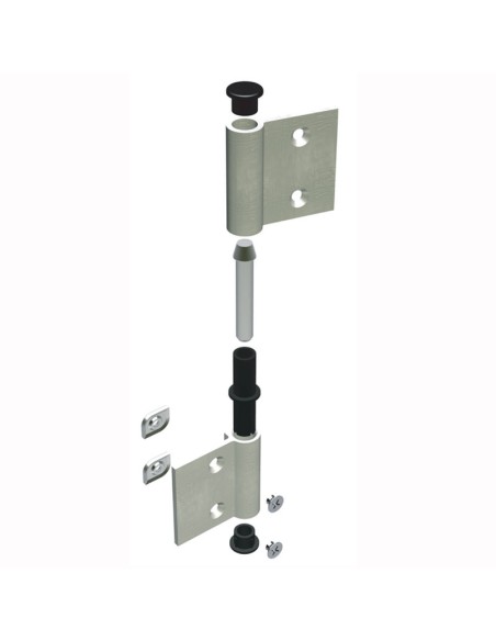 AG-DCA - Hinge for indoor aluminium/wood doors - Frame with groove