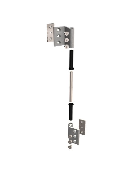 AN009 - Two wings hinge in aluminium - Overlap