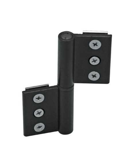 AN010 - Two wings hinge in aluminium - Coplanar