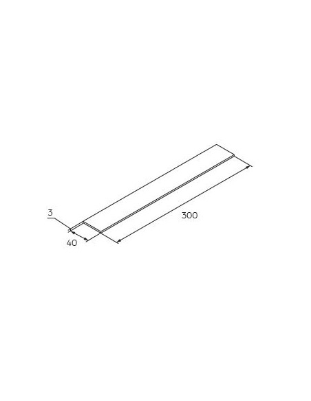 HE-GPR-300 - Aluminium joint l. 300 mm for PV structure profile HE-PR301