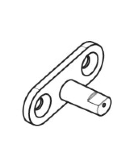 24006 - Eccentric espagnolette fastener pin