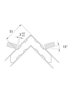 SE176-30 - Corner cleat for external chamber (crimping and gluing) 2