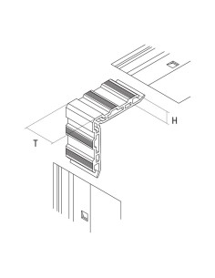 SC320-105 - Crimping corner cleat for internal chambers - T   32 mm 2