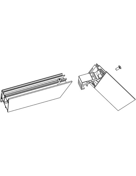 SV224-360 - Variable angle corner cleat - T   22,4 mm x H   36 mm