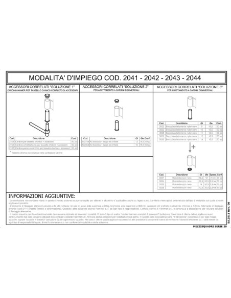 2042 - Bandella a T Serie 20 - I   45 mm Collo   10 mm
