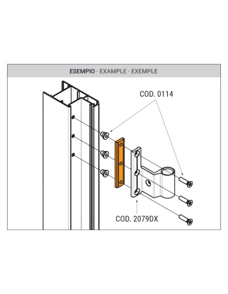 20SP.2 - Shim for H2S hinges - 2 mm