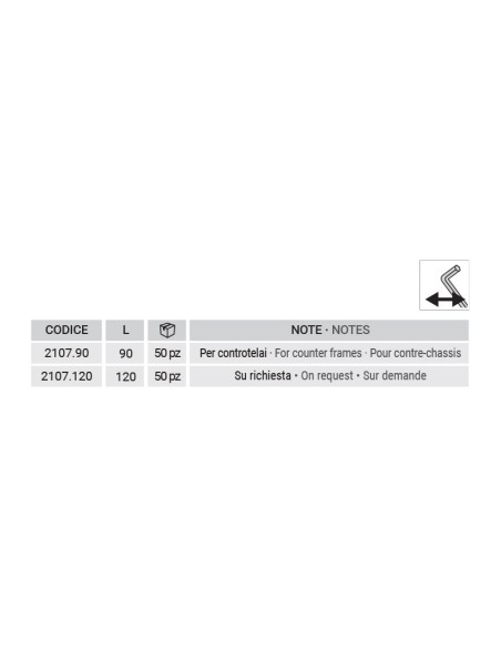 2107 - Cardine M12 con perno in acciaio inox eccentrico