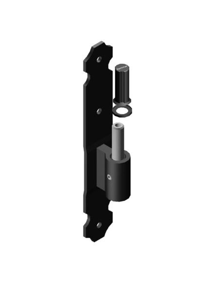 2124RV - Cardine a piastra 30x03 registrabile Collo 24 mm