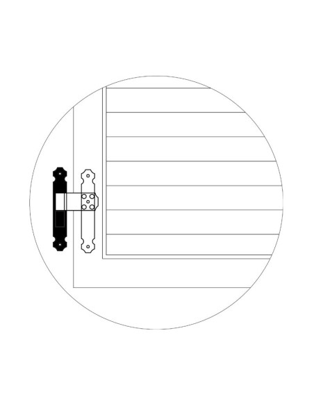 2127RV - Cardine a piastra 30x03 registrabile Collo 27 mm