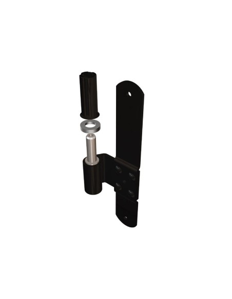 2133DX - Cardine a piastra 30x03 destro I   33,5 Collo 20