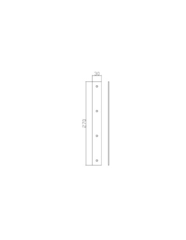 5010 - Bandella 270 x 30 mm per squadro registrabile