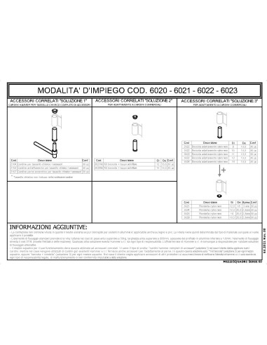 6020 - Bandella mezzo squadro Serie 60 I   62 Collo 10 mm
