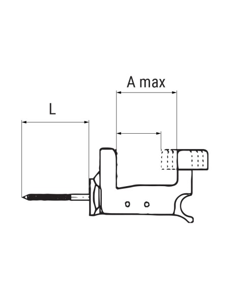 93016 - Fermaimposte automatico vite L 120 ammortizzatore