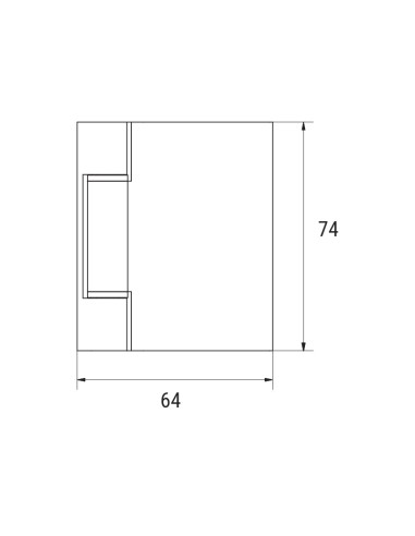 CV0602 - Hinge for internal glass / aluminum door