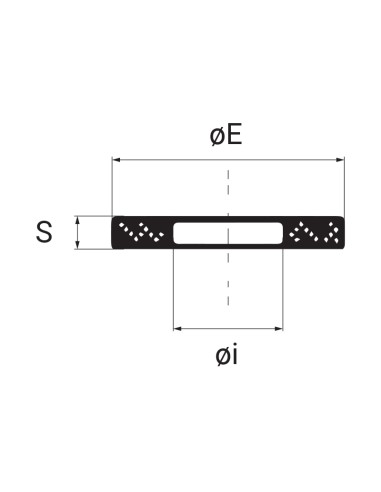 5021 - Rondella in nylon nero ø interno 12,5 mm
