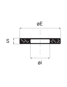 5024 - Rondella in nylon nero ø interno 12,5 mm 2