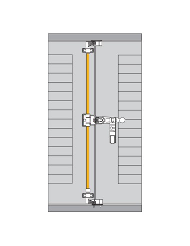 24025 - Asta tonda ø 9 mm nera per spagnoletta lg. 1600 mm