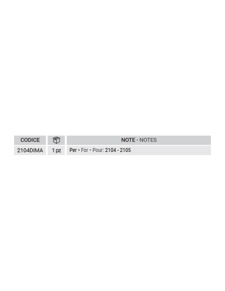 2104.DIMA - Hole template for pivot 2104