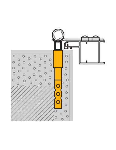 93104 - External wall plug for shutter hinge