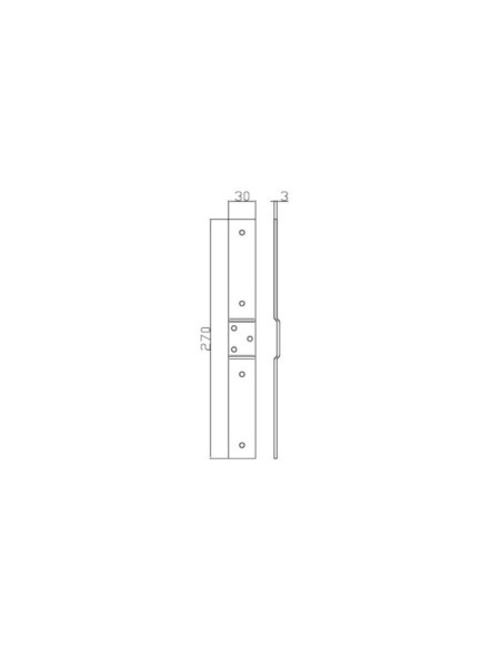1/5010 - Bandella 270 x 30 mm per cerniera registrabile