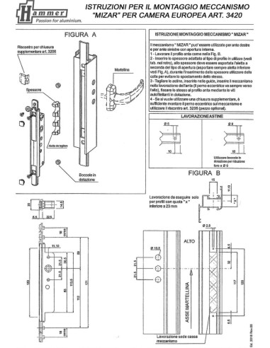 3420 - MECCANISMO MIZAR BIDIREZIONALE PER CE