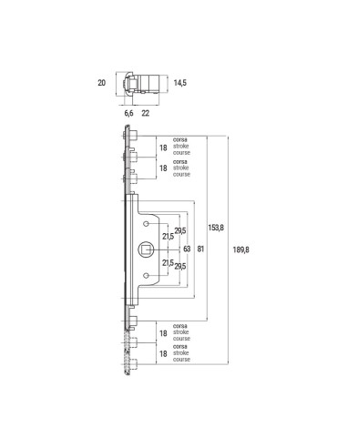 3426 - MECCANISMO ALGOL MONODIREZIONALE ANTA-RIBALTA R40