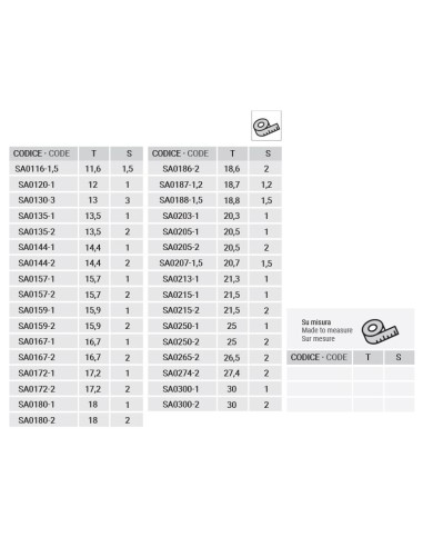 SA0159-2 - Alignment corner cleat - 15,9 mm x 2 mm