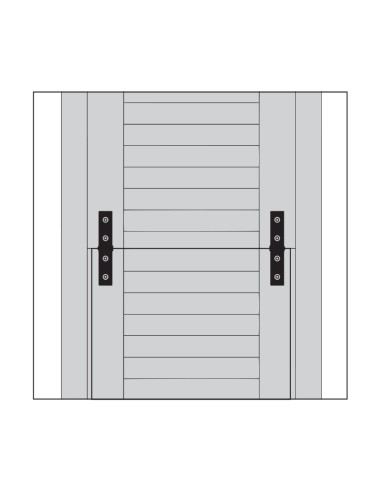 6017 - Hinge for tuscan style opening hatches, stainless steel pin, coplanar