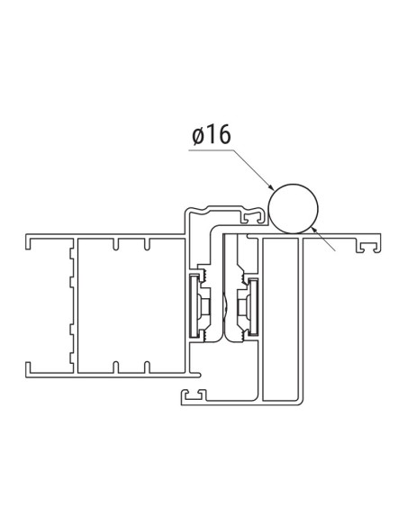 AW3 - Cerniera con piastrina ad infilare e terzo foro
