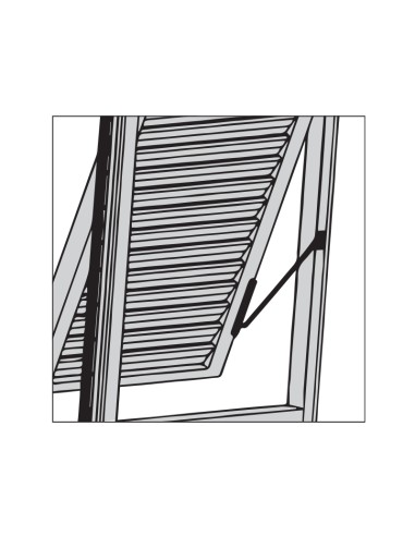 5007_OXNERO - Shutter rod tuscan style in aluminium with nylon parts