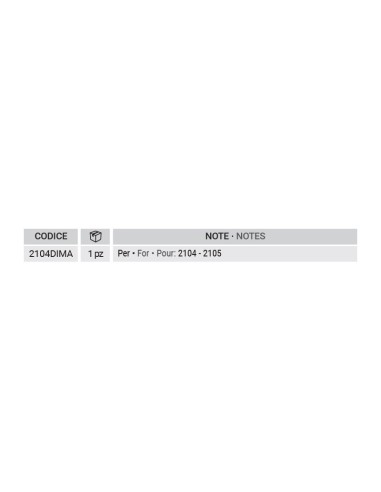 2104.DIMA - Hole template for pivot 2104