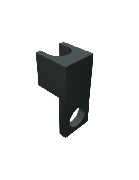 5004 - Nylon rod clamp - snap-on - ø 6 mm